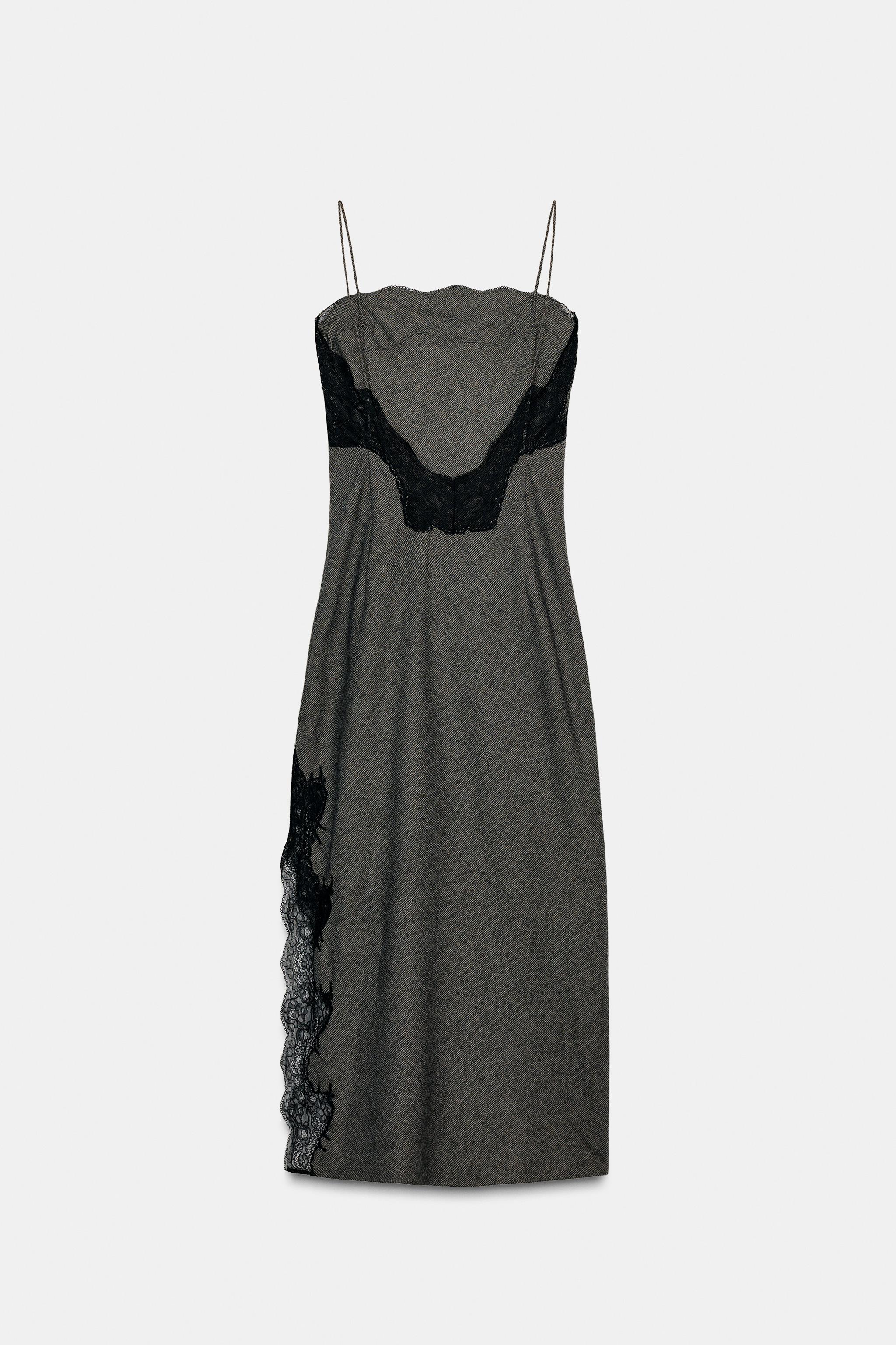 LACE DRESS WITH WOOL ZW COLLECTION LIMITED EDITION
